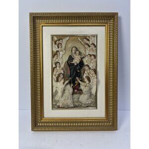 Montefiori Bas-relief Framed The Virgin With Angels, William-Adolphe Bouguereau